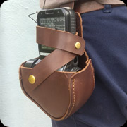 Hip holster for a light meter.  